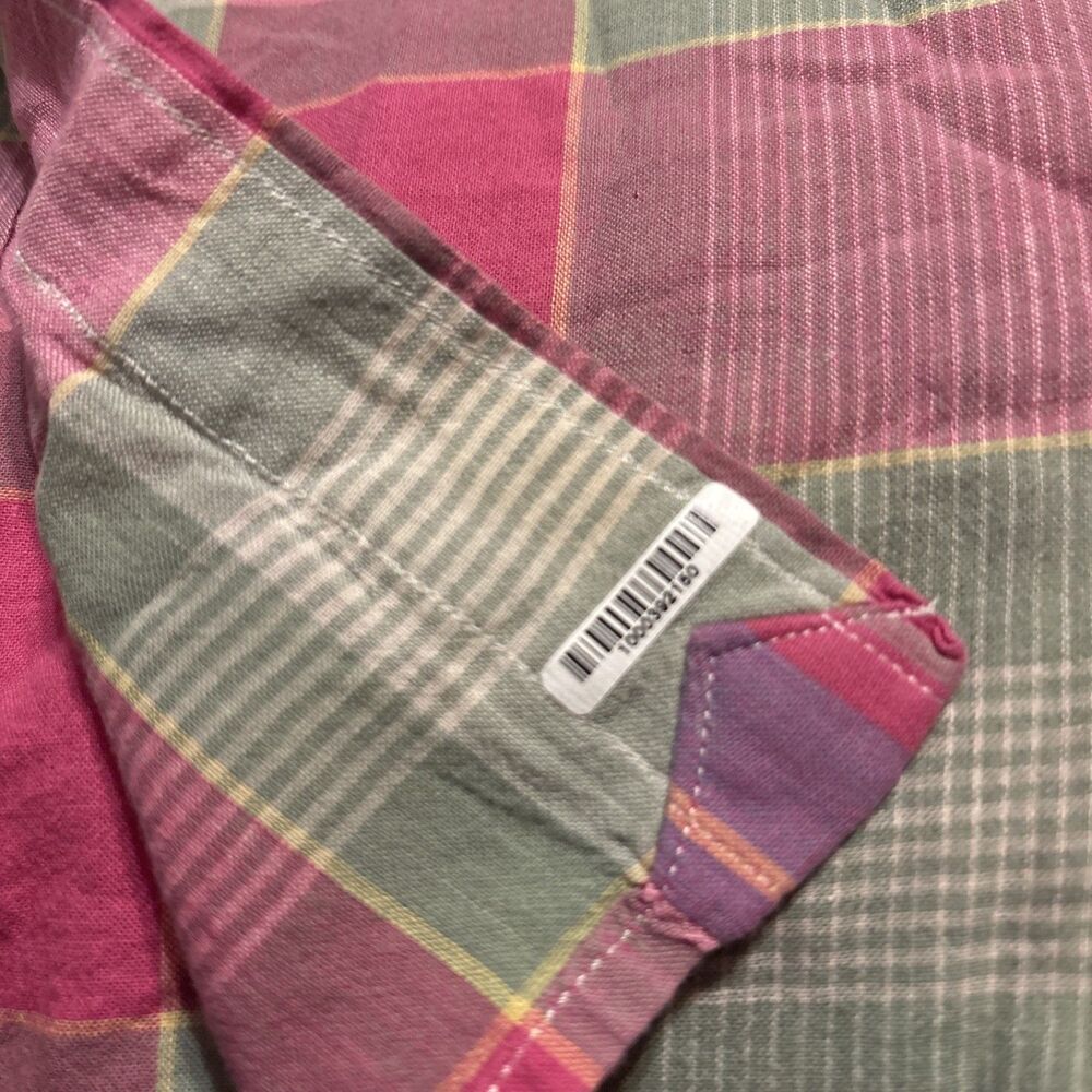 Ralph Lauren Shirt XL Men’s Authentic Indian Madras Plaid Pink Multicolor Preppy - Picture 2 of 9
